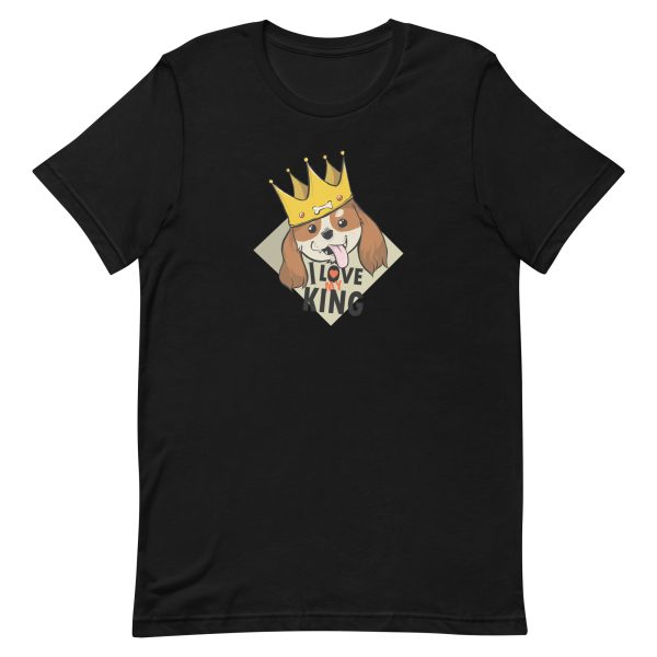 unisex-staple-t-shirt-black-front-6a1653a0f1678.jpg King Dog T-Shirt