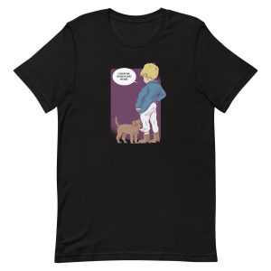 unisex-staple-t-shirt-black-front-6a165c53d2453.jpg Boy and Dog T-Shirt
