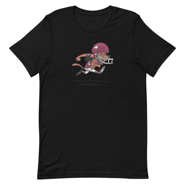 unisex-staple-t-shirt-black-front-6a165ca9d5db1.jpg Football Dog T-Shirt