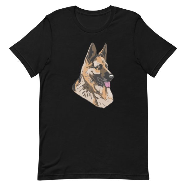 unisex-staple-t-shirt-black-front-6a1685f719aaa.jpg German Shepherd Dog T-Shirt