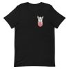 unisex-staple-t-shirt-black-front-6a16887f11586.jpg French Bulldog Pocket T-Shirt
