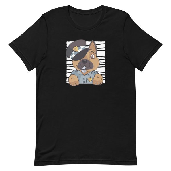 unisex-staple-t-shirt-black-front-6a1689d31fd36.jpg German Shepherd Police T-Shirt