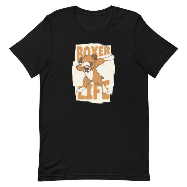 unisex-staple-t-shirt-black-front-6a168b617393d.jpg Boxer Dabbing T-Shirt