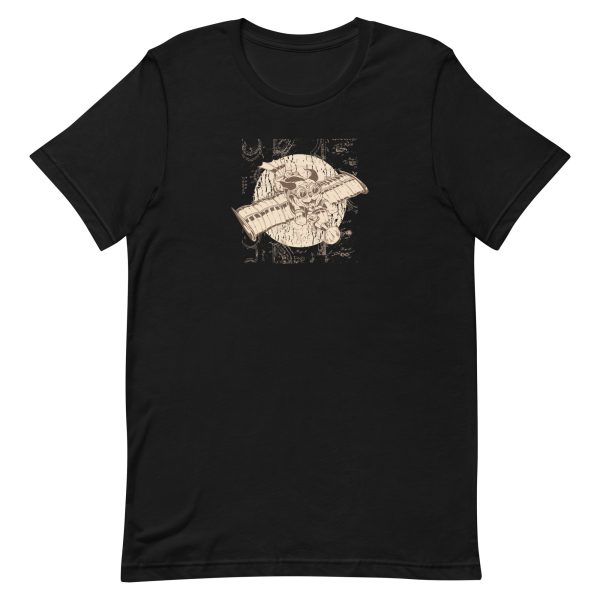 unisex-staple-t-shirt-black-front-6a168f7d28ad8.jpg Pug Steampunk T-Shirt