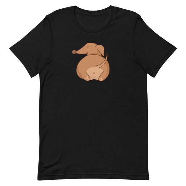 unisex-staple-t-shirt-black-front-6a1691e165c7f.jpg Dachshund Butt T-Shirt