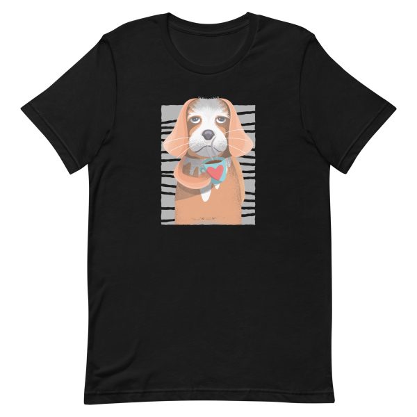 unisex-staple-t-shirt-black-front-6a169480a2141.jpg Cavalier King Charles Coffee T-Shirt