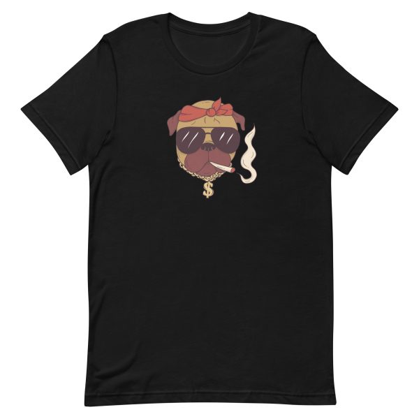 unisex-staple-t-shirt-black-front-6a16c7a095219.jpg Thug Pug T-Shirt