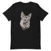 unisex-staple-t-shirt-black-front-6a16c8deb9cc3.jpg German Shepherd Pet T-Shirt