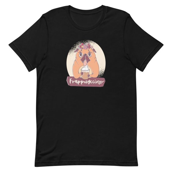 unisex-staple-t-shirt-black-front-6a16c9839a0fb.jpg Pug Frappuccino T-Shirt
