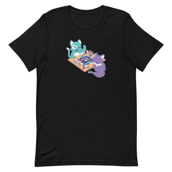 unisex-staple-t-shirt-black-front-6a16d60742f6c.jpg Cats Board Game T-Shirt
