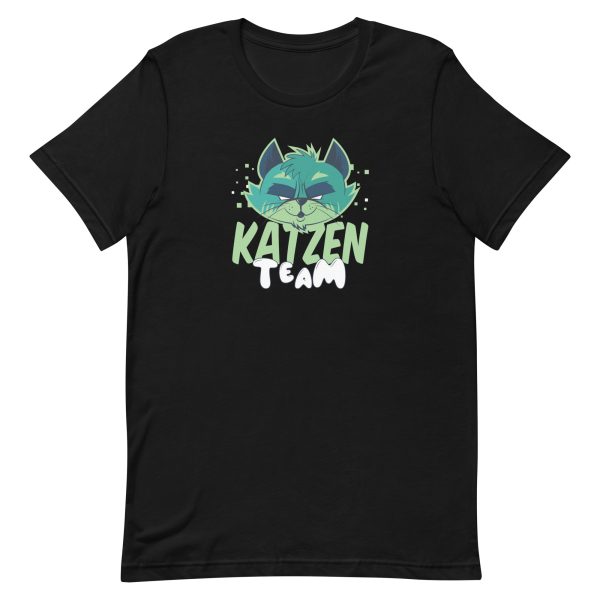 unisex-staple-t-shirt-black-front-6a16da7cdf6b2.jpg Team Katzen T-Shirt