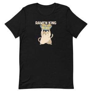 unisex-staple-t-shirt-black-front-6a16e5b606959.jpg Ramen King T-Shirt