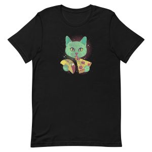 unisex-staple-t-shirt-black-front-6a16e70855161.jpg Cosmic Cat T-Shirt