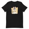 unisex-staple-t-shirt-black-front-6a16e76498dcd.jpg Cat Pizza T-Shirt