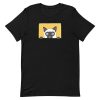 unisex-staple-t-shirt-black-front-6a16f3a690024.jpg Peeking Cat T-Shirt