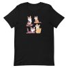 unisex-staple-t-shirt-black-front-6a170b1105d41.jpg Cat Siblings Cartoon T-Shirt