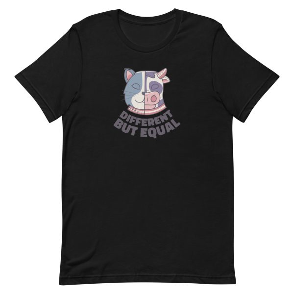 unisex-staple-t-shirt-black-front-6a17a21a8362a.jpg Different But Equal T-Shirt