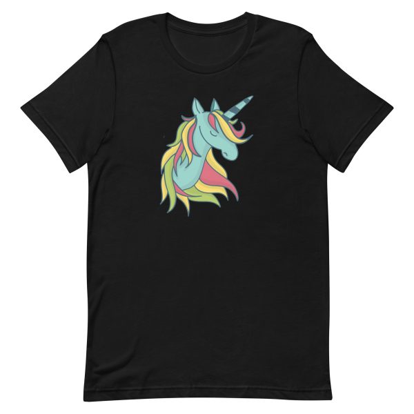 unisex-staple-t-shirt-black-front-6a17a9ca8a687.jpg Cute Unicorn T-Shirt