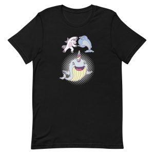 unisex-staple-t-shirt-black-front-6a17b2b6d65f8.jpg Narwhal Cute T-Shirt