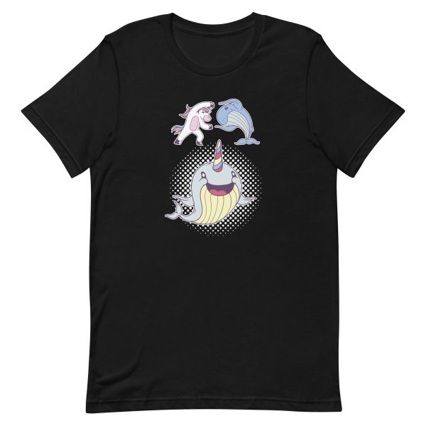 unisex-staple-t-shirt-black-front-6a17b2b6d65f8.jpg Narwhal Cute T-Shirt
