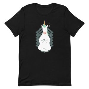 unisex-staple-t-shirt-black-front-6a17b6ad18b09.jpg Unicorn Yoga T-Shirt