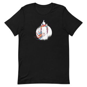 unisex-staple-t-shirt-black-front-6a17b7d2acde1.jpg Unicorn Middle Finger T-Shirt