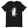 unisex-staple-t-shirt-black-front-6a17b92c59fc2.jpg Unicorn Floss Dance T-Shirt