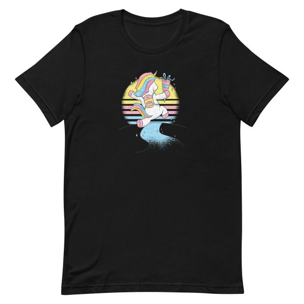 unisex-staple-t-shirt-black-front-6a17da2254d41.jpg Happy Unicorn T-Shirt