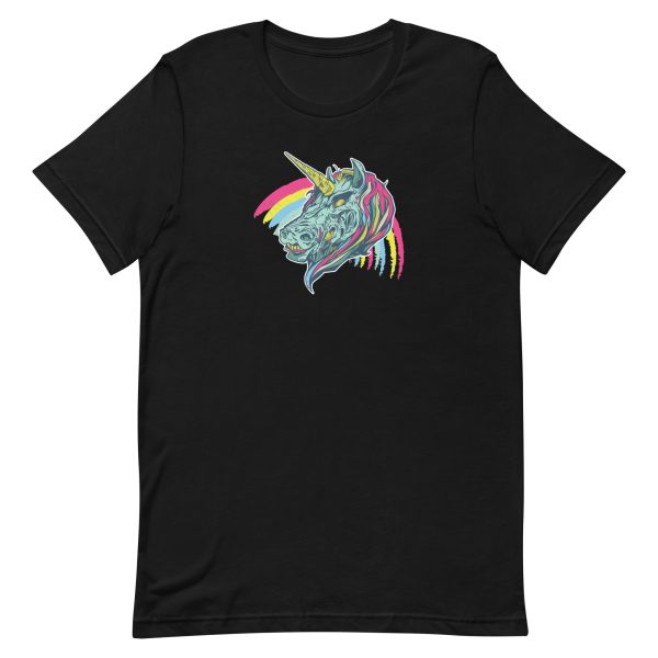 unisex-staple-t-shirt-black-front-6a17db4e8e301.jpg Zombie Unicorn T-Shirt