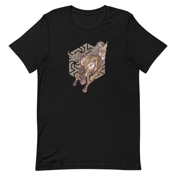 unisex-staple-t-shirt-black-front-6a17dba39471d.jpg Steampunk Unicorn T-Shirt