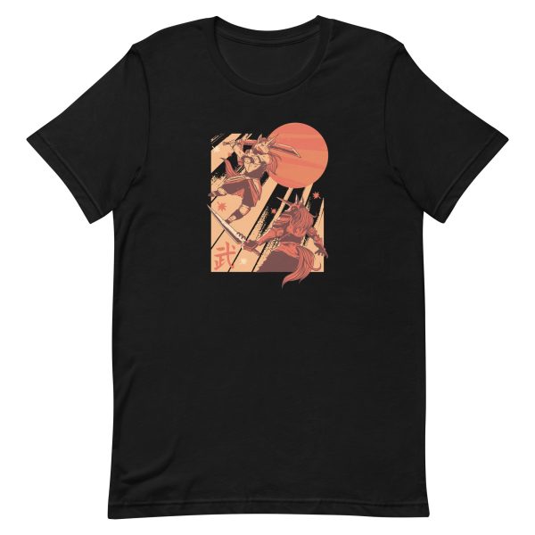 unisex-staple-t-shirt-black-front-6a17e406ece01.jpg Unicorn Samurai T-Shirt