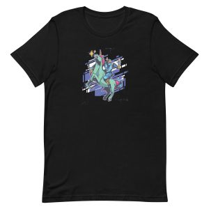unisex-staple-t-shirt-black-front-6a17fc1a5c9ca.jpg Ninja and Unicorn T-Shirt