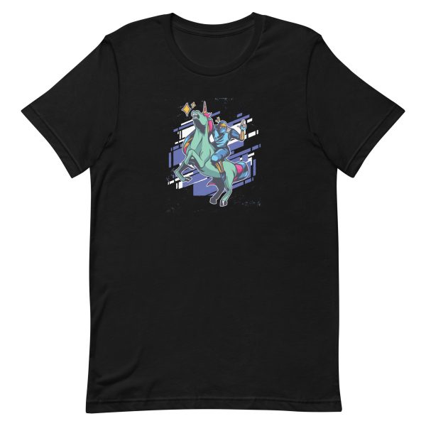 unisex-staple-t-shirt-black-front-6a17fc1a5c9ca.jpg Ninja and Unicorn T-Shirt