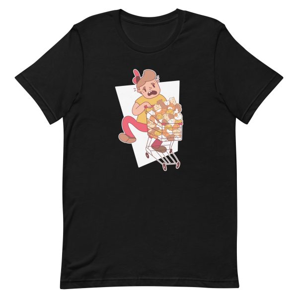 unisex-staple-t-shirt-black-front-6a1811be5aab7.jpg Guy Buying Hamsters T-Shirt