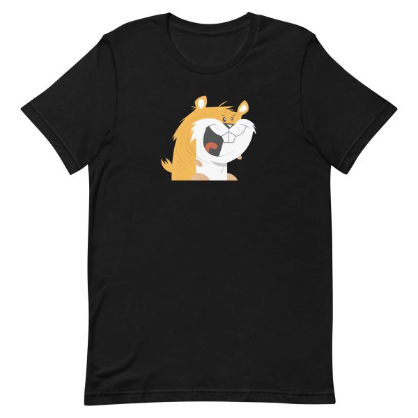 unisex-staple-t-shirt-black-front-6a18179556426.jpg Funny Hamster T-Shirt