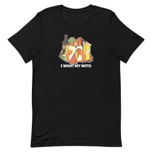 unisex-staple-t-shirt-black-front-6a181806a5e15.jpg Hamster Junk Food T-Shirt