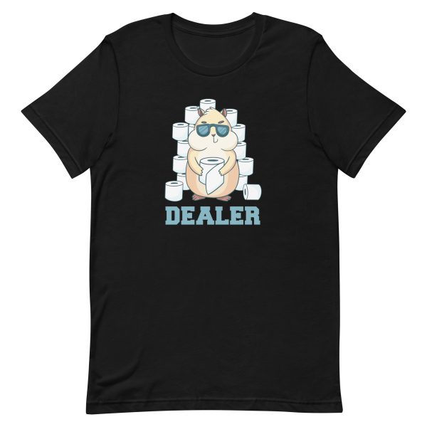 unisex-staple-t-shirt-black-front-6a1818640052f.jpg Hamster Toilet Paper Dealer T-Shirt
