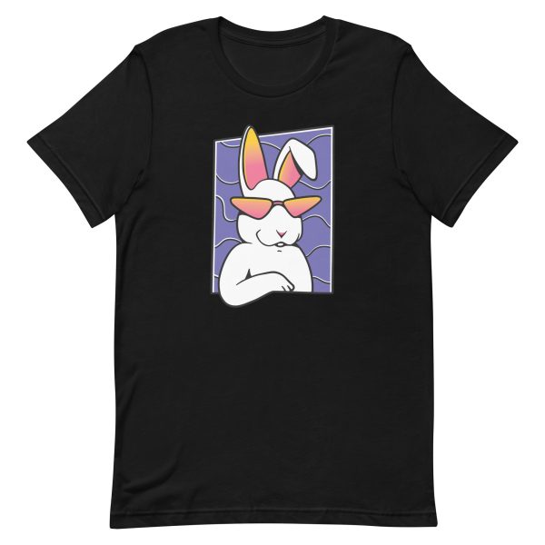 unisex-staple-t-shirt-black-front-6a181ca90374d.jpg Cool Rabbit T-Shirt