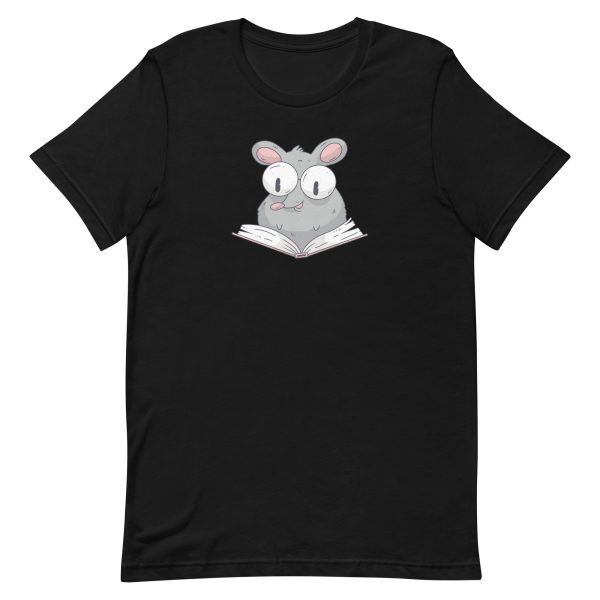 unisex-staple-t-shirt-black-front-6a181f92b7a38.jpg Reading Rat T-Shirt