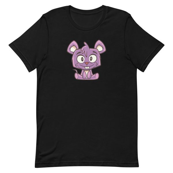 unisex-staple-t-shirt-black-front-6a182027dff03.jpg Cute Mouse T-Shirt