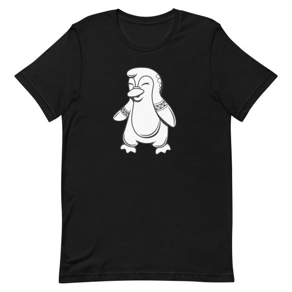 unisex-staple-t-shirt-black-front-6a1822eb54be0.jpg Cute Penguin T-Shirt