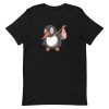 unisex-staple-t-shirt-black-front-6a1823dd3e8b9.jpg Penguin Bag T-Shirt