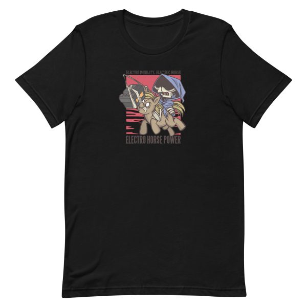 unisex-staple-t-shirt-black-front-6a182b05d383f.jpg Horse Battery T-Shirt