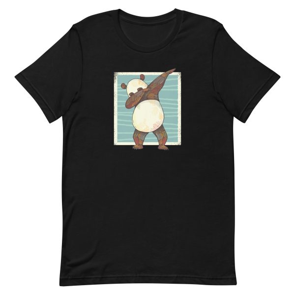 unisex-staple-t-shirt-black-front-6a182d8d9d1c6.jpg Panda Dabbing T-Shirt