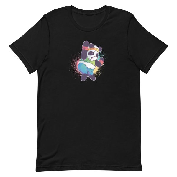 unisex-staple-t-shirt-black-front-6a18301749dc2.jpg Zumba Panda T-Shirt