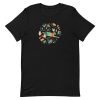 unisex-staple-t-shirt-black-front-6a1834987054e.jpg Floral Rabbit T-Shirt