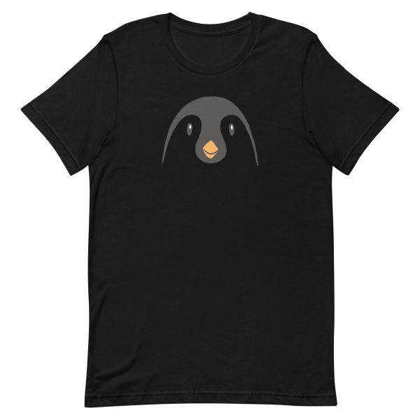 unisex-staple-t-shirt-black-front-6a1842575e002.jpg Penguin Face Animal T-Shirt