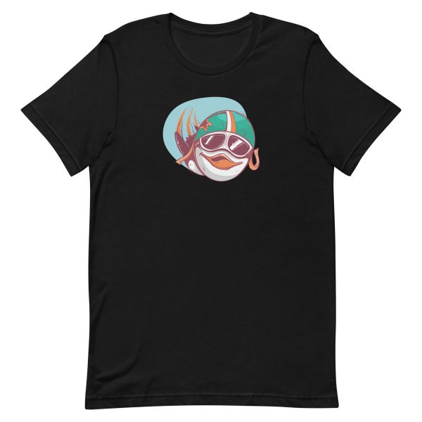 unisex-staple-t-shirt-black-front-6a184340151ac.jpg Penguin Pilot T-Shirt