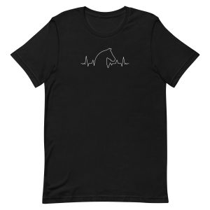 unisex-staple-t-shirt-black-front-6a1844e4d8b77.jpg Horse Heartbeat T-Shirt