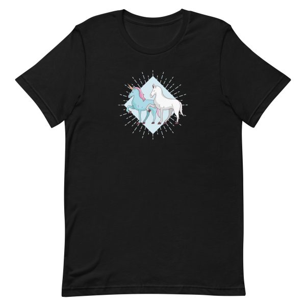 unisex-staple-t-shirt-black-front-6a18452dc024e.jpg Unicorn and Horsea T-Shirt